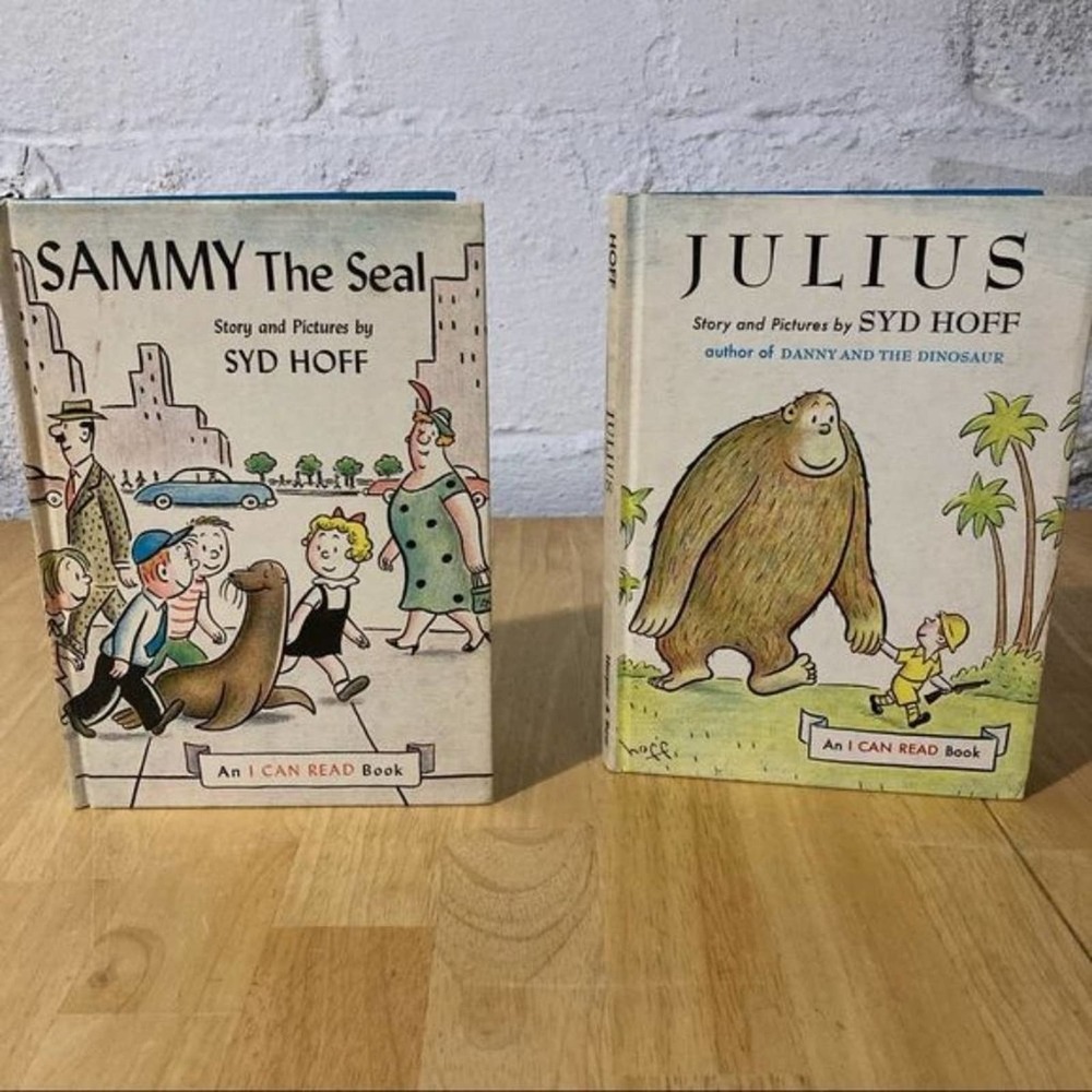 Vintage Syd Hoff Julius and Sammy The Seal Hardcover Books 1959